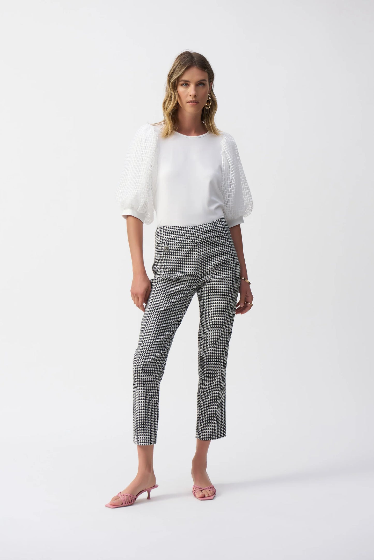 Sheer Puff Sleeve Pullover (251097)