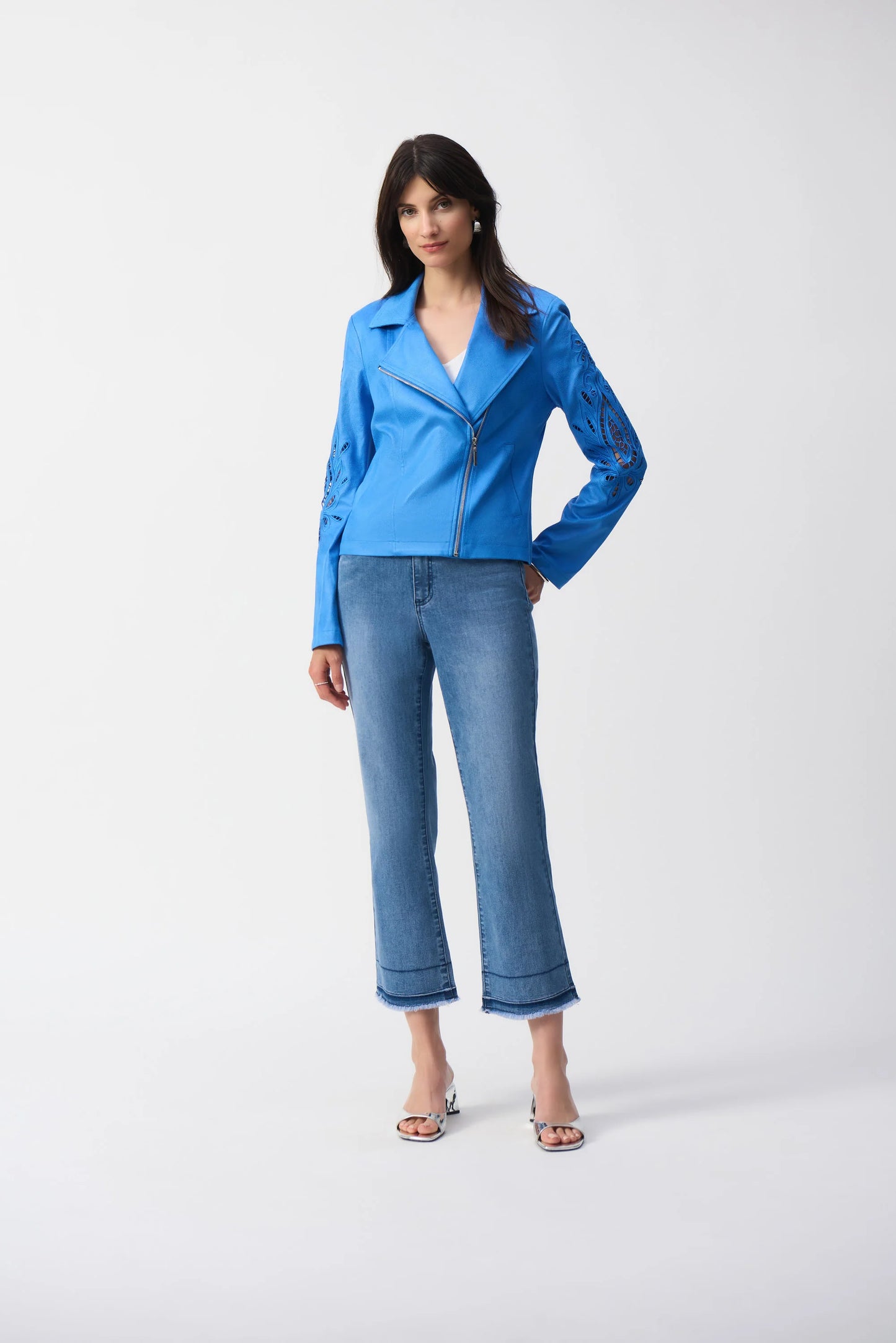 Zipper Closure Casual Jacket (Joseph Ribkoff)