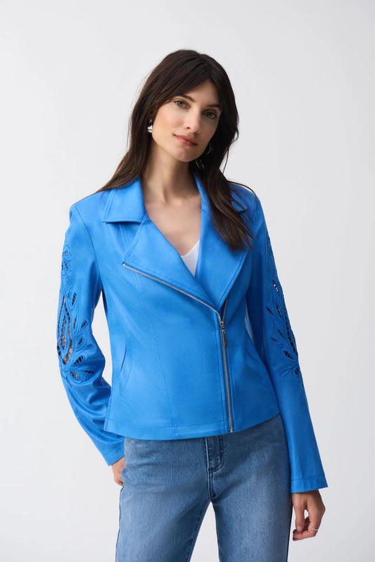 Zipper Closure Casual Jacket (Joseph Ribkoff)