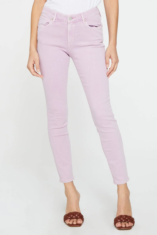 Gisele High Rise Ankle Lavender Pink Skinny Jeans